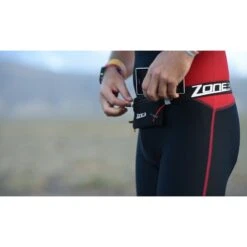 Zone3 Neoprene Pouch Race Belt With Neoprene Pouch - Black/white/gold -RunGear Elite 163989 05 d 293987