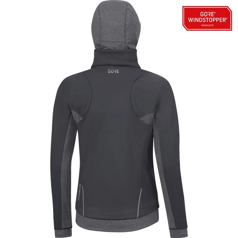 GOREWEAR R3 GORE® WINDSTOPPER® Thermo Women's Hoodie - Terra Grey 0R00 4 GOREWEAR R3 GORE® WINDSTOPPER® Thermo Women's Hoodie - Terra Grey 0R00 - Image 4