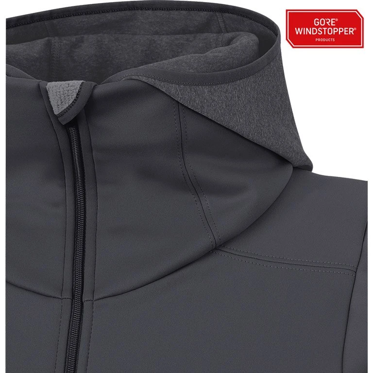 GOREWEAR R3 GORE® WINDSTOPPER® Thermo Women's Hoodie - Terra Grey 0R00 5 GOREWEAR R3 GORE® WINDSTOPPER® Thermo Women's Hoodie - Terra Grey 0R00 - Image 5
