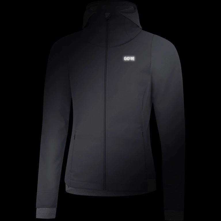 GOREWEAR R3 GORE® WINDSTOPPER® Thermo Women's Hoodie - Terra Grey 0R00 8 GOREWEAR R3 GORE® WINDSTOPPER® Thermo Women's Hoodie - Terra Grey 0R00 - Image 8