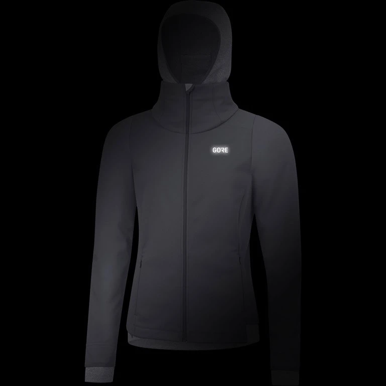 GOREWEAR R3 GORE® WINDSTOPPER® Thermo Women's Hoodie - Terra Grey 0R00 10 GOREWEAR R3 GORE® WINDSTOPPER® Thermo Women's Hoodie - Terra Grey 0R00 - Image 10