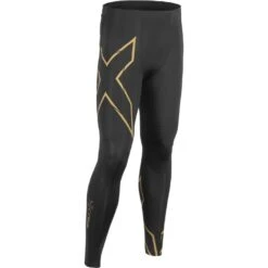 2XU Elite MCS Run Compression Tights - Black/gold Reflective