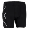 2XU Core Compression 1/2 Shorts - Black/silver