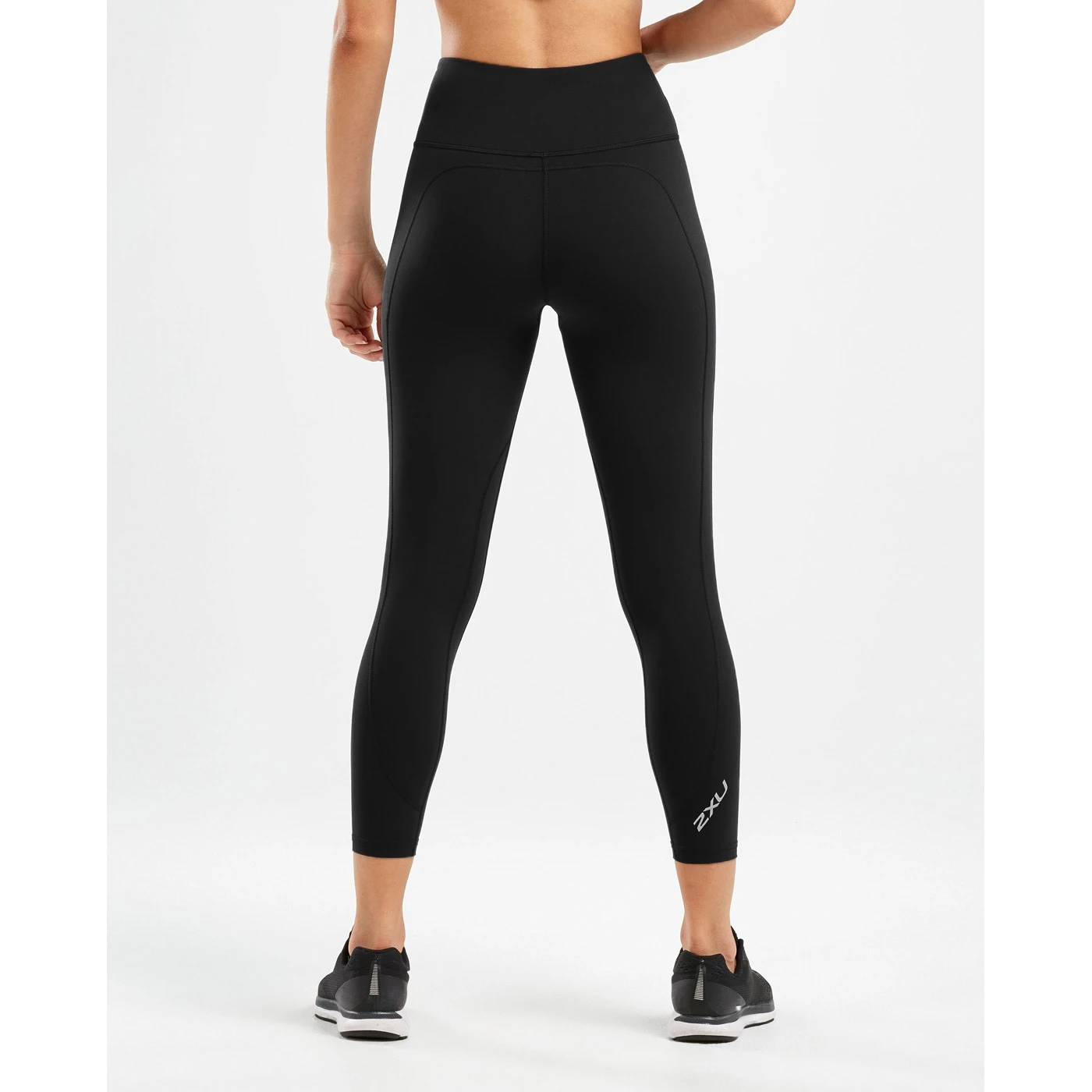 2XU Fitness Hi-Rise Compression Womens 7/8 Tights - Tall - Black/black 6 2XU Fitness Hi-Rise Compression Womens 7/8 Tights - Tall - Black/black - Image 6