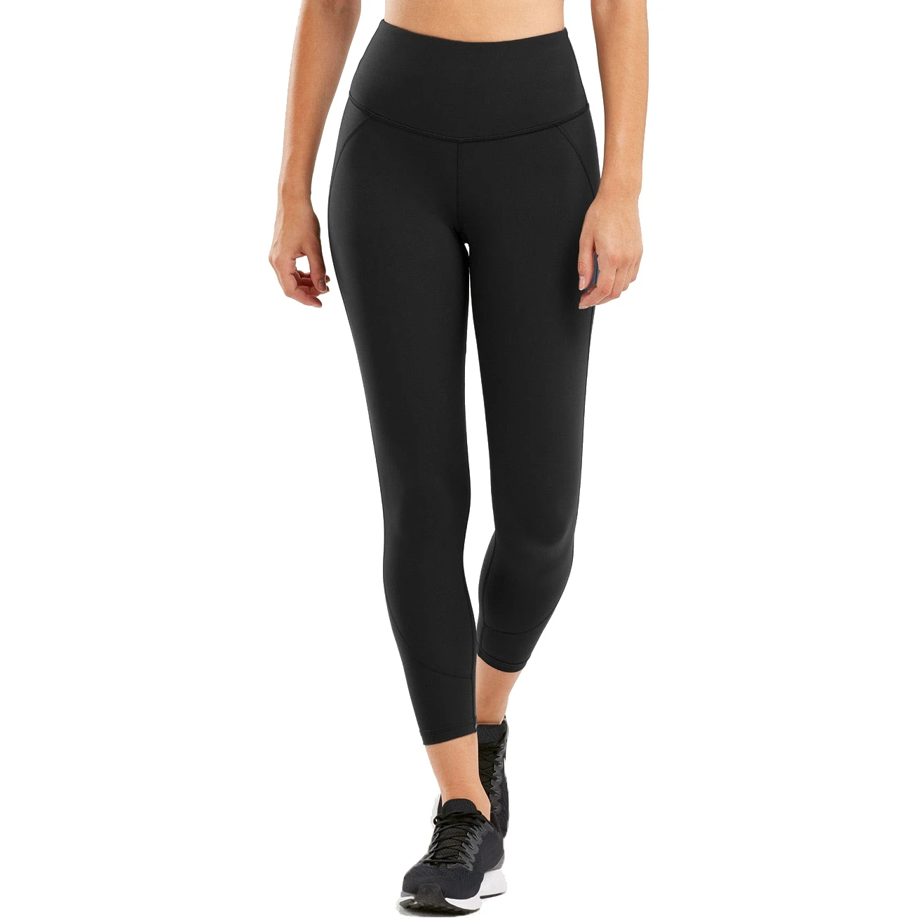 2XU Fitness Hi-Rise Compression Womens 7/8 Tights - Tall - Black/black 2 2XU Fitness Hi-Rise Compression Womens 7/8 Tights - Tall - Black/black - Image 2