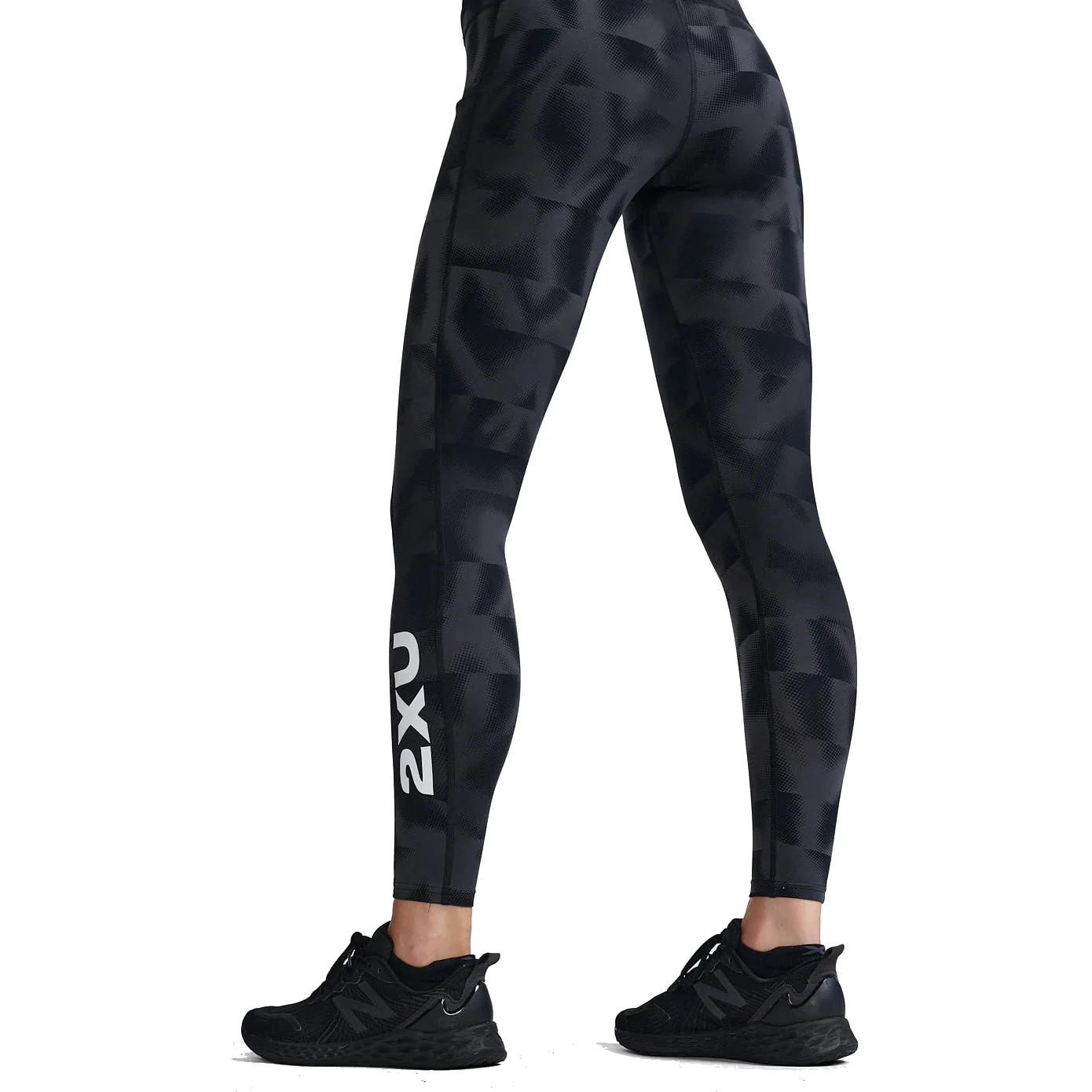 2XU Form Lineup Hi-Rise Compression Tights Women - Halftone Splice/white 2 2XU Form Lineup Hi-Rise Compression Tights Women - Halftone Splice/white - Image 2