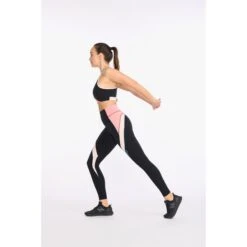 2XU Form Swift Women's Crop - Rosette/peach Whip -RunGear Elite 2xu form swift crop womens rosette peach whip7 1181098