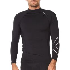 2XU Ignition Compression Longsleeve - Black/silver