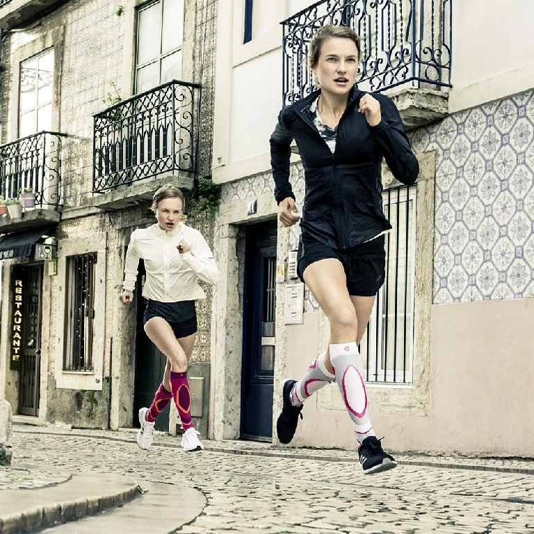 Bauerfeind Run Performance Women's Compression Socks - Pink - XL (46-51 Cm) 8 Bauerfeind Run Performance Women's Compression Socks - Pink - XL (46-51 Cm) - Image 8