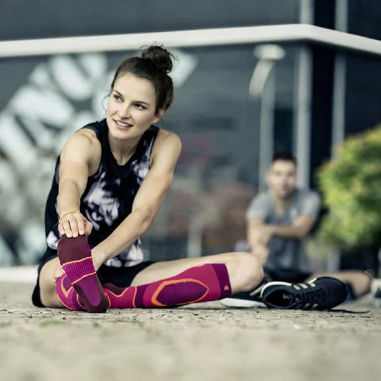 Bauerfeind Run Performance Women's Compression Socks - Pink - XL (46-51 Cm) 11 Bauerfeind Run Performance Women's Compression Socks - Pink - XL (46-51 Cm) - Image 11