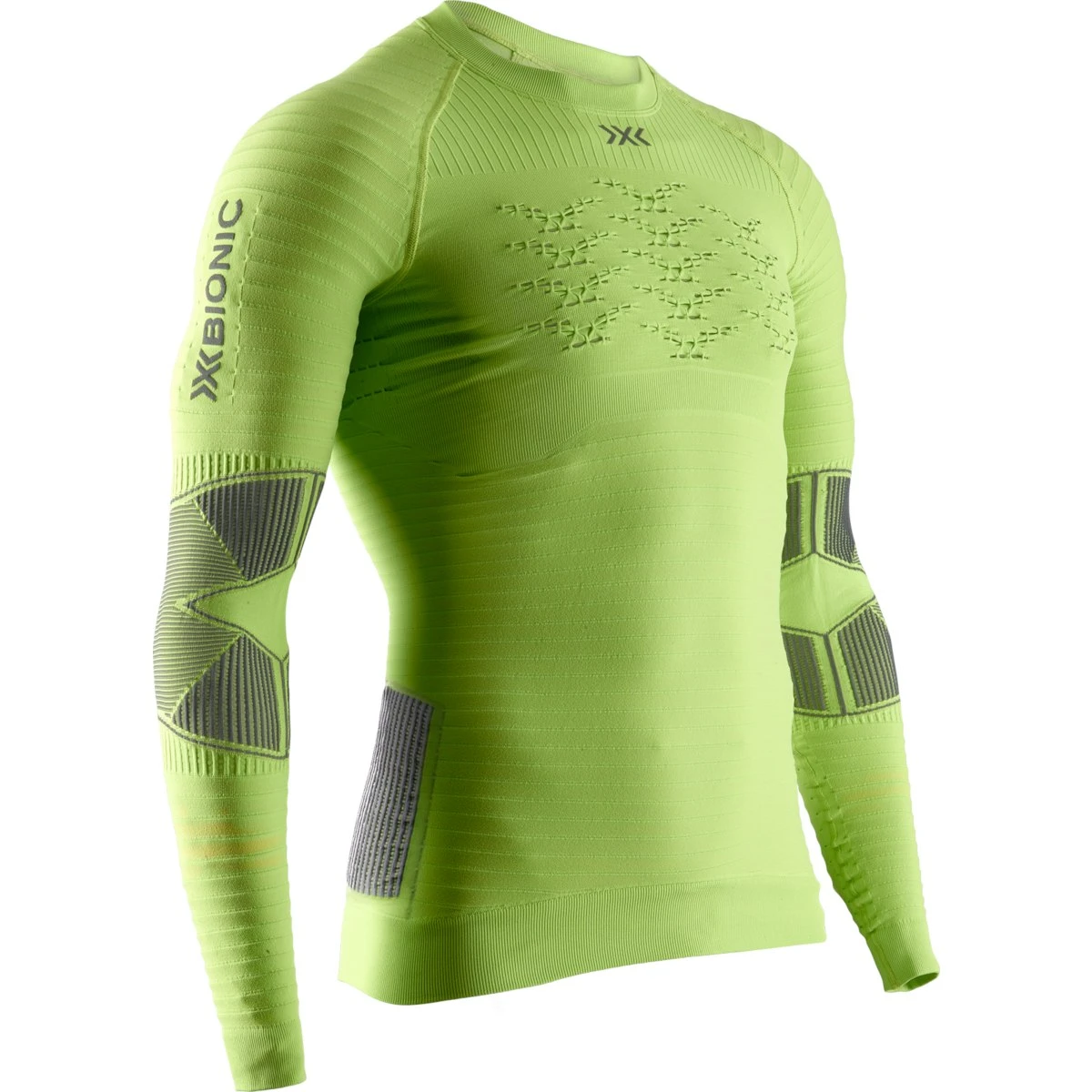 X-Bionic Effektor 4.0 Run Powershirt Short Sleeves For Men - Green/anthracite 1 X-Bionic Effektor 4.0 Run Powershirt Short Sleeves For Men - Green/anthracite