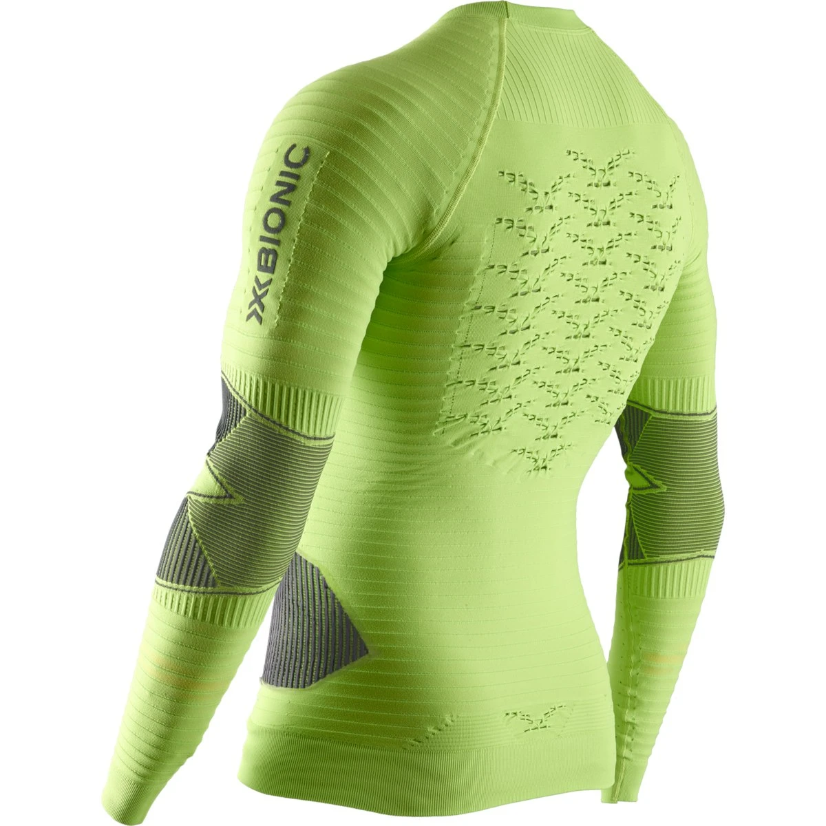 X-Bionic Effektor 4.0 Run Powershirt Short Sleeves For Men - Green/anthracite 2 X-Bionic Effektor 4.0 Run Powershirt Short Sleeves For Men - Green/anthracite - Image 2