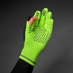 GripGrab Running Expert Hi-Vis Winter Touchscreen Gloves - Yellow Hi-Vis -RunGear Elite 347542 02 d 741220