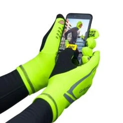 GripGrab Running Expert Hi-Vis Winter Touchscreen Gloves - Yellow Hi-Vis -RunGear Elite 347542 03 d 741221