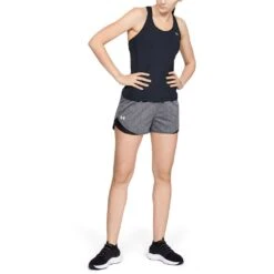 Under Armour UA Play Up 3.0 Twist Shorts Women - Black/Black/White -RunGear Elite 359707 05 d 774620