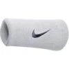 Nike Swoosh Doublewide Wristbands (2 Pack) - White/black 101