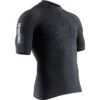 X-Bionic Effektor 4.0 Trail Run Powershirt 1/2 Zip Shortsleeve Shirt For Men - Charcoal/pearl Grey