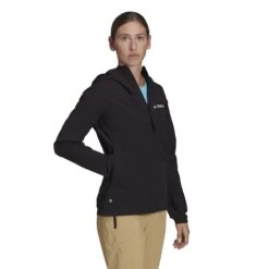 Adidas TERREX Multi Softshell Jacket Women - Black/black H53400 -RunGear Elite adidas frauen terrex multi primegreen softshell jacket black black h53400 2 1128944
