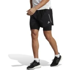 Adidas Designed For Running 2-in-1 Shorts Men - Black HN8023 -RunGear Elite adidas mens designed for running 2 in 1 shorts black hn8023 4 1360193