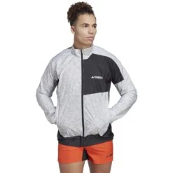 Adidas TERREX Trail Wind Jacket Men - White/grey Two HZ1299
