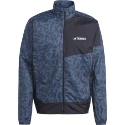 Adidas TERREX Trail Wind Jacket Men - Wonder Steel/black HZ5330 -RunGear Elite adidas mens terrex trail wind jacket wonder steel black hz5330 1 1496132