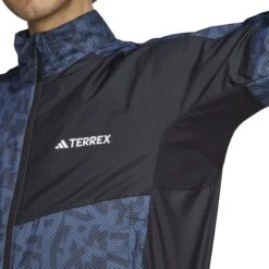 Adidas TERREX Trail Wind Jacket Men - Wonder Steel/black HZ5330 -RunGear Elite adidas mens terrex trail wind jacket wonder steel black hz5330 7 1496126