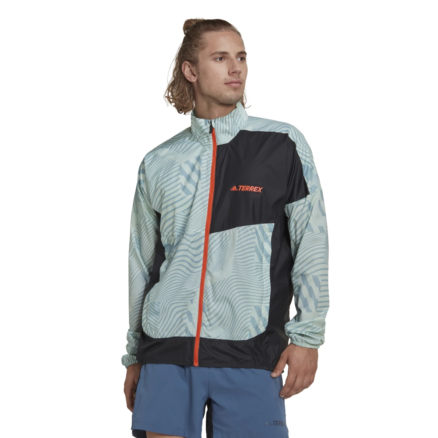 Adidas TERREX Trail Wind Jacket Men - Linen Green/magic Grey HI6199 1 Adidas TERREX Trail Wind Jacket Men - Linen Green/magic Grey HI6199