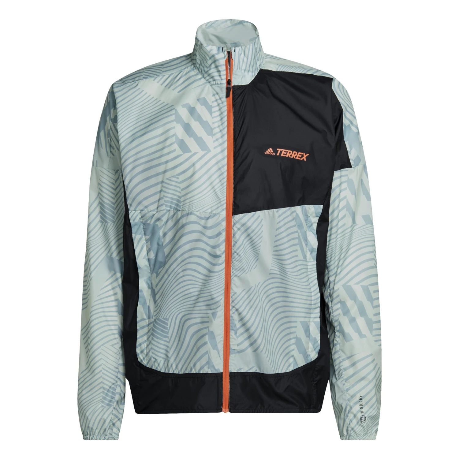 Adidas TERREX Trail Wind Jacket Men - Linen Green/magic Grey HI6199 8 Adidas TERREX Trail Wind Jacket Men - Linen Green/magic Grey HI6199 - Image 8
