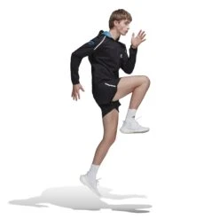 Adidas Marathon For The Oceans Jacket Men - Black/pulse Blue HM1212 -RunGear Elite adidas terrex light marathon jacket black pulse blue hm1212 2 1232005