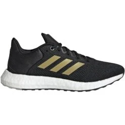 Adidas Pureboost 21 Running Shoes Women - Core Black/gold Metal/grey Six GZ3004