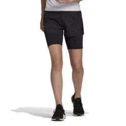 Adidas Run Fast 2-in-1 Shorts Women - Black/black HB9225 -RunGear Elite adidas womens run fast 2 in 1 shorts black black hb9225 1 1234563