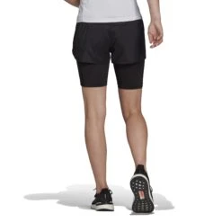 Adidas Run Fast 2-in-1 Shorts Women - Black/black HB9225 -RunGear Elite adidas womens run fast 2 in 1 shorts black black hb9225 2 1234562