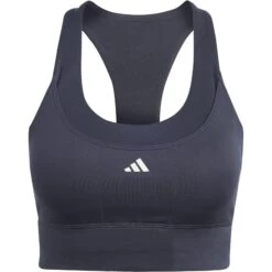 Adidas Run Pocket Sports Bra With Medium Support Women - Black HZ1533 -RunGear Elite adidas womens run pocket sports bra with medium support black hz1533 2 1544772