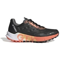 Adidas TERREX Agravic Flow 2 GORE-TEX Trail Running Shoes Women - Core Black/core Black/core Fuchsia HR1146