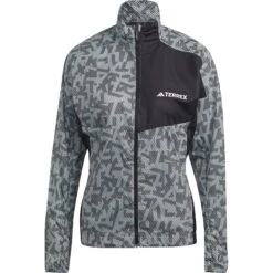 Adidas TERREX Trail Wind Jacket Women - Wonder Silver/black HZ5328 -RunGear Elite adidas womens terrex trail wind jacket wonder silver black hz5328 7 1471011