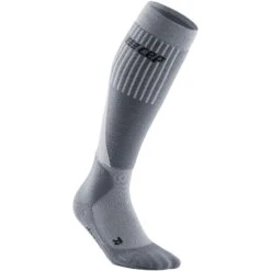 CEP Ski Touring Compression Socks - Grey 8 CEP Ski Touring Compression Socks - Grey -RunGear Elite cep cold weather compression socks for men grey 4 1017424