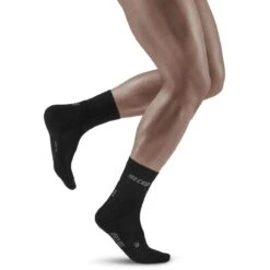 CEP Cold Weather Mid Cut Compression Socks - Black -RunGear Elite cep cold weather mid cut compression socks black 1 1542397