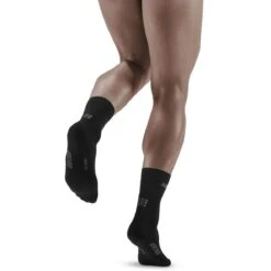 CEP Cold Weather Mid Cut Compression Socks - Black -RunGear Elite cep cold weather mid cut compression socks black 2 1542398