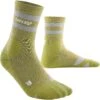 CEP Hiking 80s Mid Cut Compression Socks - Olive/grey