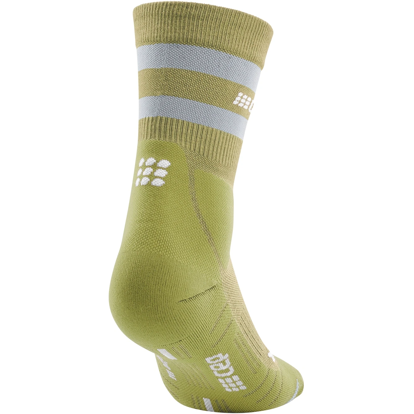 CEP Hiking 80s Mid Cut Compression Socks - Olive/grey 4 CEP Hiking 80s Mid Cut Compression Socks - Olive/grey - Image 4