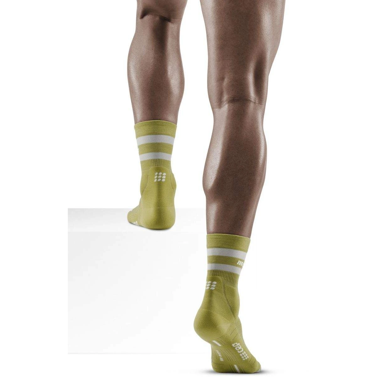 CEP Hiking 80s Mid Cut Compression Socks - Olive/grey 6 CEP Hiking 80s Mid Cut Compression Socks - Olive/grey - Image 6