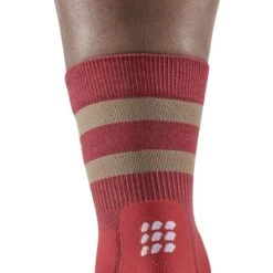 CEP Hiking 80s Mid Cut Compression Socks Women - Berry/sand -RunGear Elite cep hiking 80s mid cut compression socks women berry sand 3 1555410