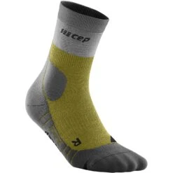 CEP Hiking Light Merino Mid Cut Compression Socks Women - Olive/grey -RunGear Elite cep hiking light merino mid cut compression socks olive grey 4 1113362 1