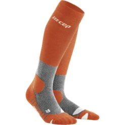 CEP Hiking Merino Compression Socks - Sunset/grey