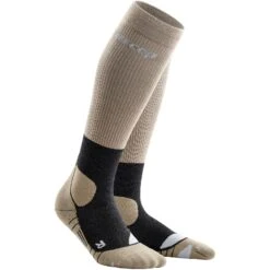 CEP Hiking Merino Compression Socks Women - Sand/grey