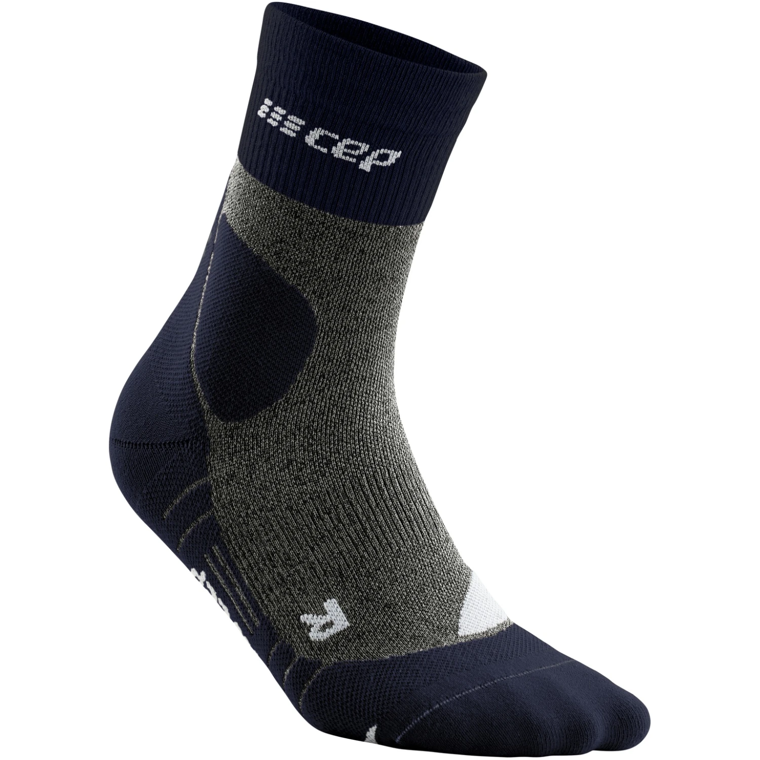 CEP Hiking Merino Mid Cut Compression Socks - Peacoat/grey 3 CEP Hiking Merino Mid Cut Compression Socks - Peacoat/grey - Image 3