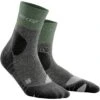 CEP Hiking Merino Mid Cut Compression Socks Women - Green/light Grey