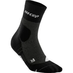 CEP Hiking Merino Mid Cut Compression Socks - Stonegrey/grey -RunGear Elite cep hiking merino mid cut compression socks women stonegrey grey 4 1555440