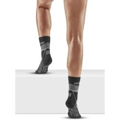 CEP Max Cushion Hiking Mid Cut Compression Socks Women - Grey/black -RunGear Elite cep max cushion hiking mid cut compression socks women grey black 2 1555251