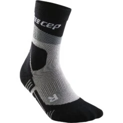 CEP Max Cushion Hiking Mid Cut Compression Socks Women - Grey/black -RunGear Elite cep max cushion hiking mid cut compression socks women grey black 4 1390782